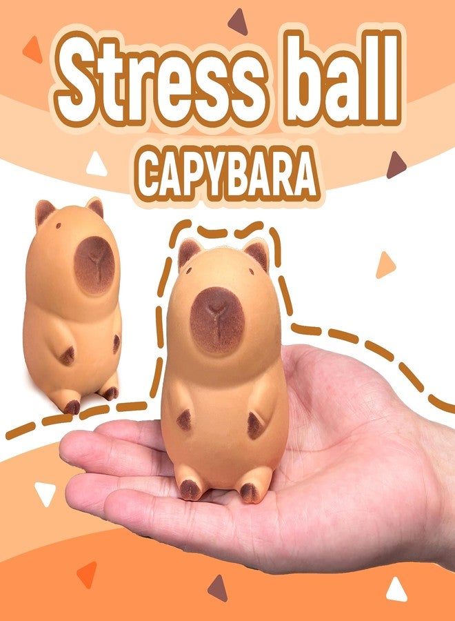 EVDERS Capybara Squishy Stress Balls for Kids and Adults, Squishy Capybara Dough Ball Squeeze Sensory Fidget Toys Capybaras Toy, Party Favors and Classroom Prizes - Image 5